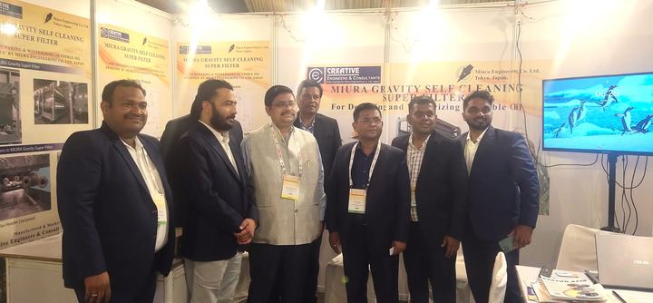 CEAC team and guests at the MIURA Gravity Super Filter stall