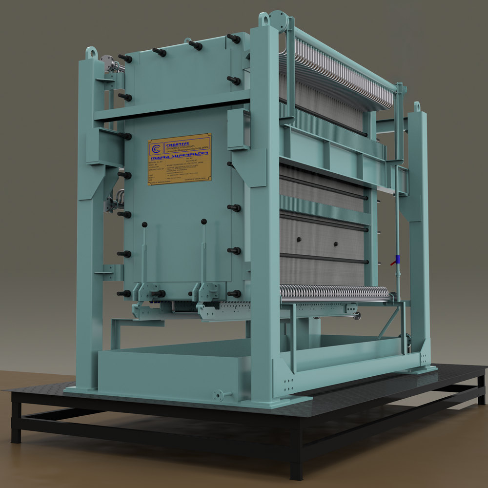 MIURA's Gravity Super Filter - Standard Design, rear side orientation (3D render)
